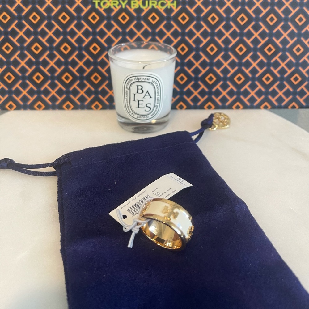 Tory Burch Enamel Logo Ring
